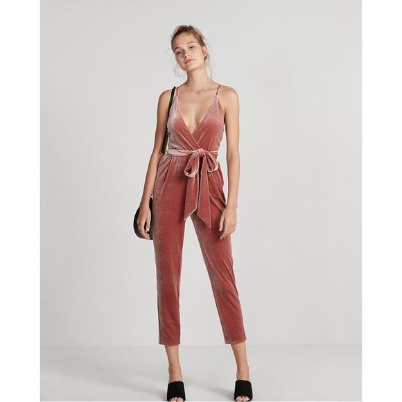 EXPRESS Velvet Jumpsuit